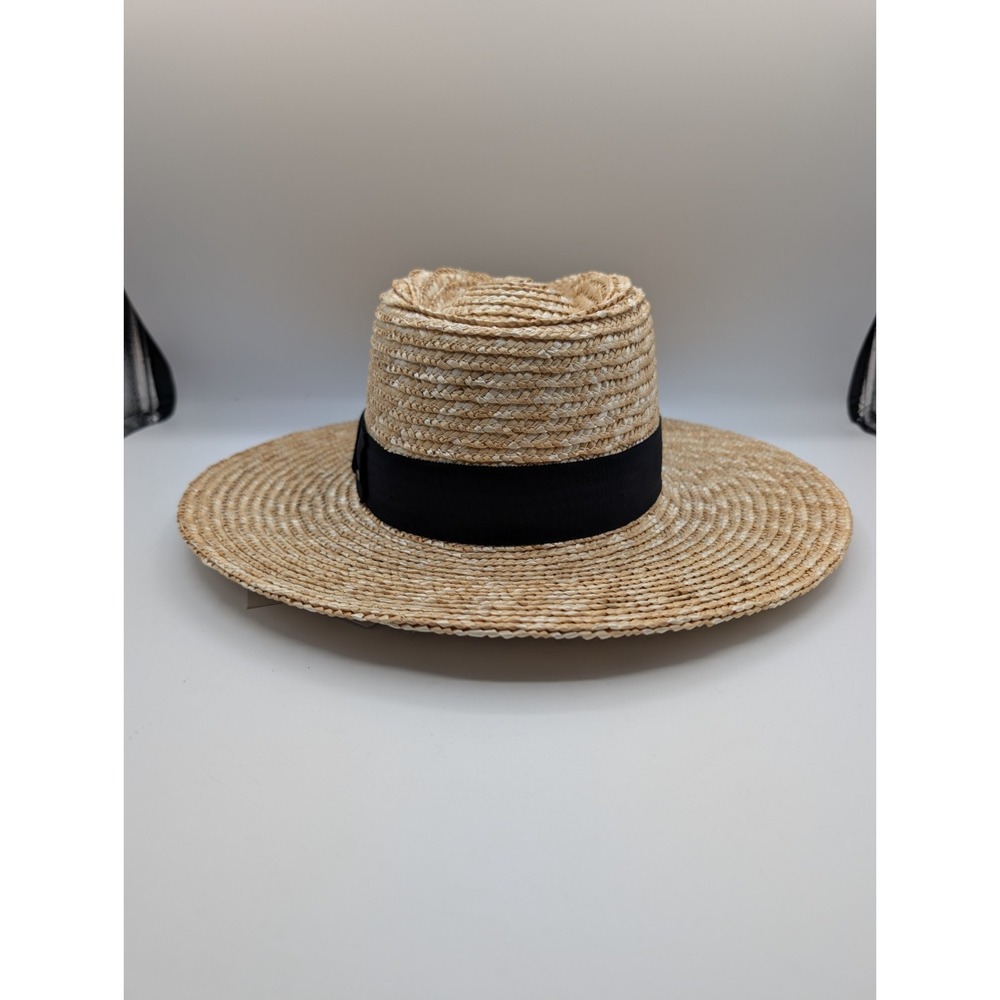 Brixton Joanna Women's Straw Hat XS Honey Wide Brim Fedora UPF 50+ NWT